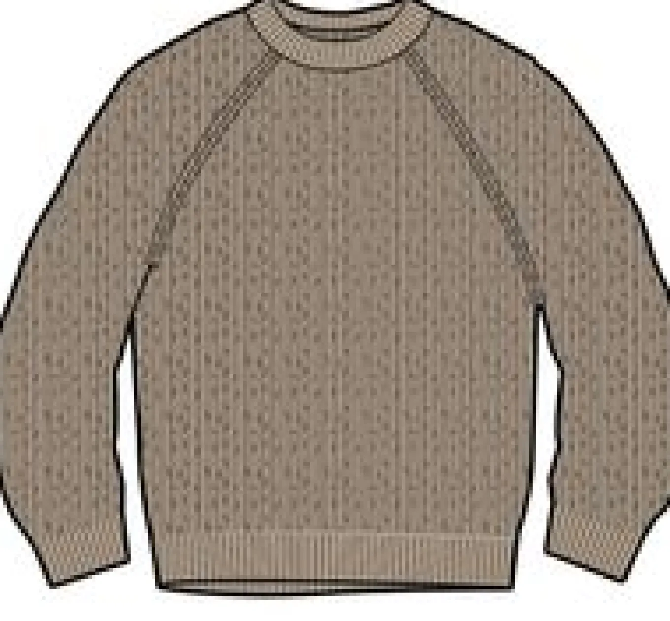 Fog Recycelter Gestrickter Pullover - Stein