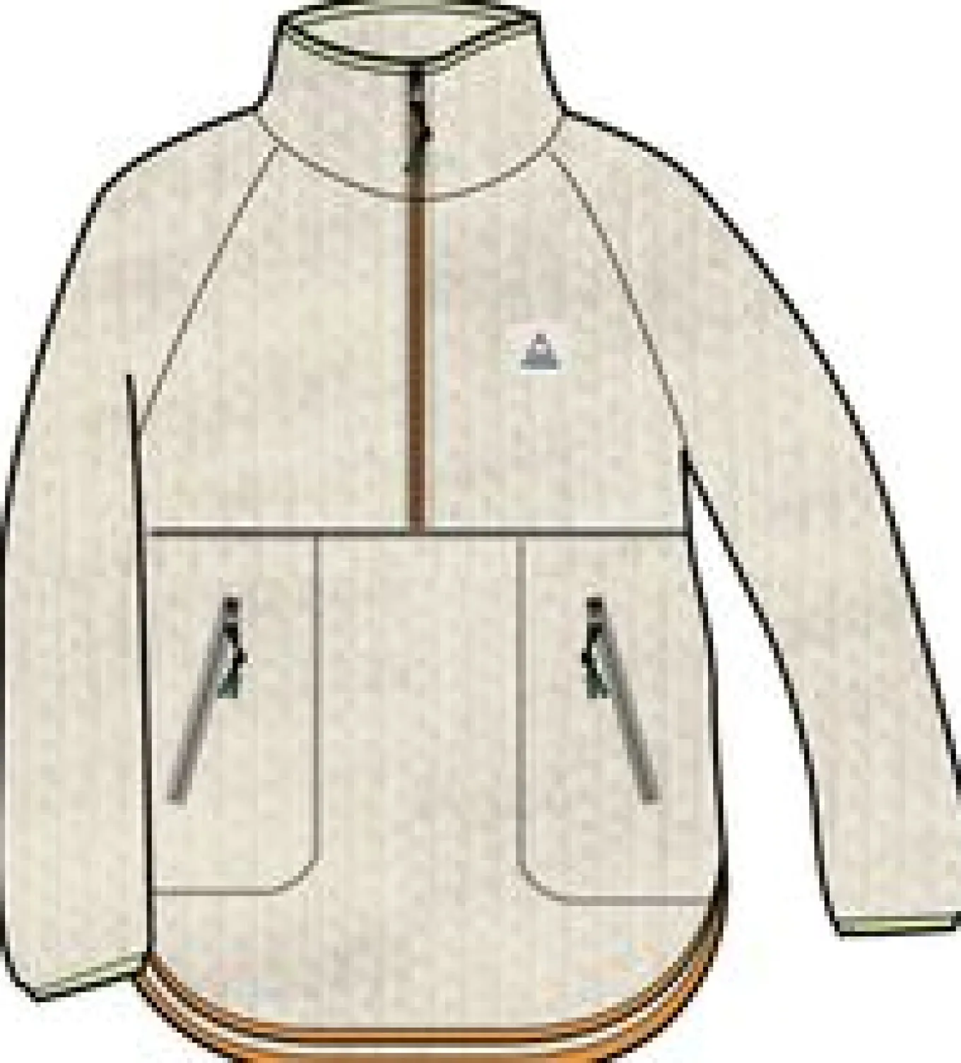 Folksy recyceltes Sherpa-Fleece - Hafer