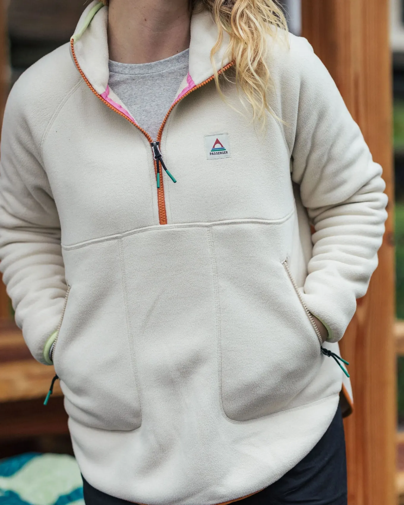Folksy recyceltes Sherpa-Fleece - Hafer
