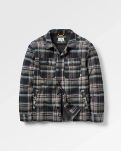 Freestyle Sherpa-gefüttertes Overshirt - Schwarz Check