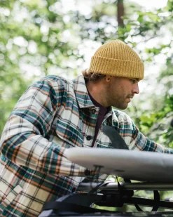 Freestyle Sherpa-gefüttertes Overshirt - Birke/Regenwald-Karo