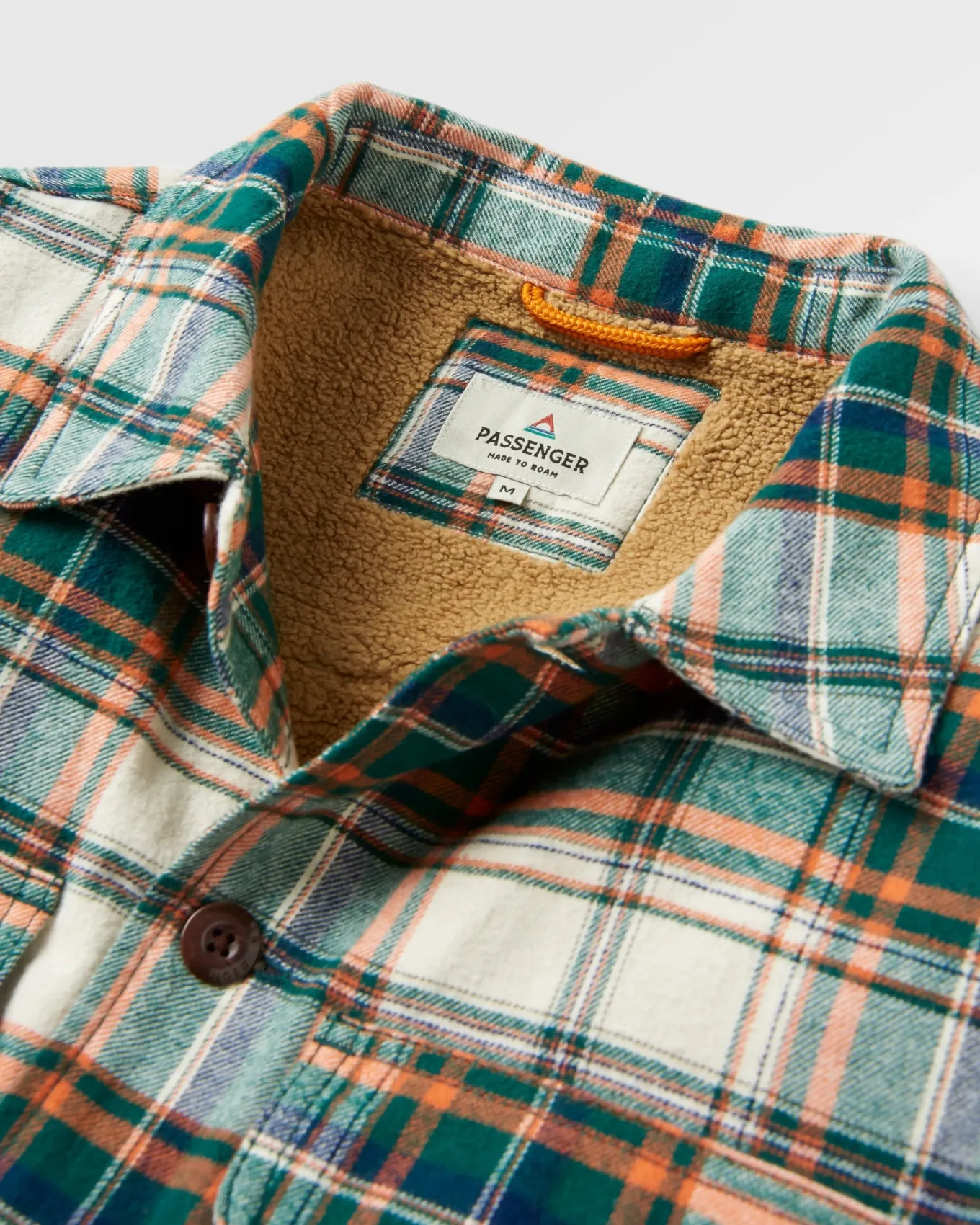 Freestyle Sherpa-gefüttertes Overshirt - Birke/Regenwald-Karo