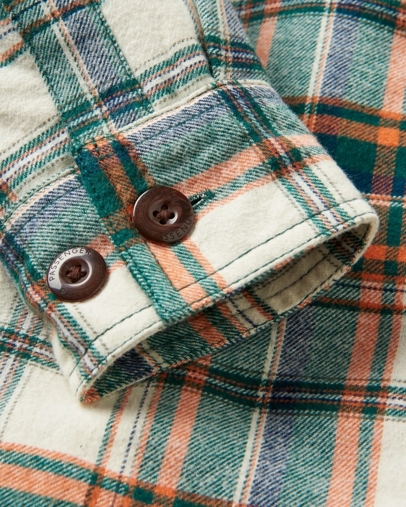 Freestyle Sherpa-gefüttertes Overshirt - Birke/Regenwald-Karo