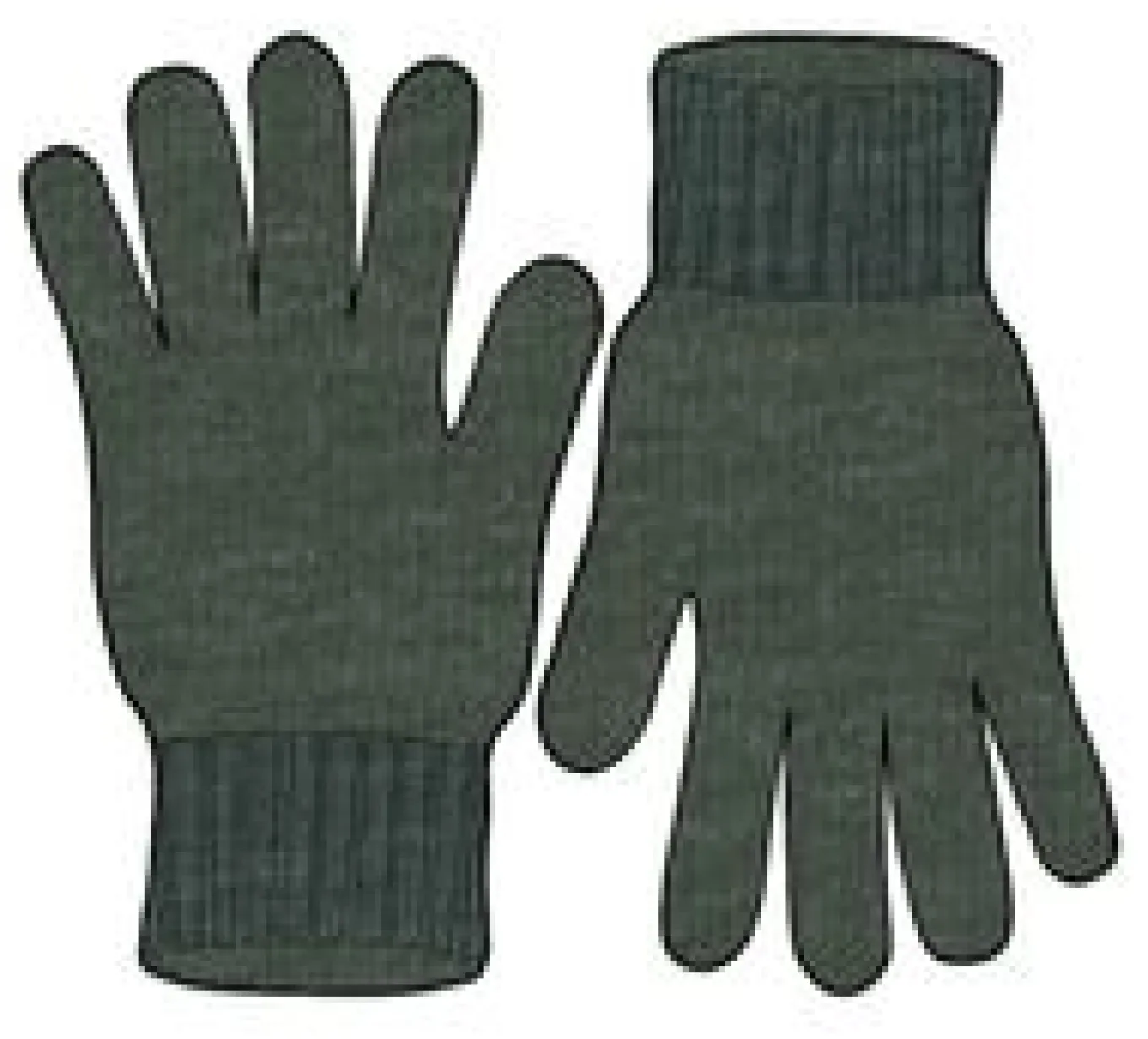 Gale Recycelte Gestrickte Handschuhe - Khaki
