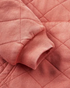 Getaway Recycelte Gesteppte Kapuzenjacke mit Reißverschluss - Gebranntes Orange