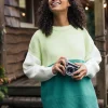 Gondwana Bio Oversized Gestrickter Pullover - Grünsee