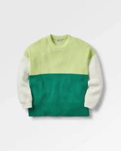 Gondwana Bio Oversized Gestrickter Pullover - Grünsee