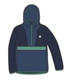 Gusto Recycelte Windjacke - Sattes Marineblau/Dunkles Denim