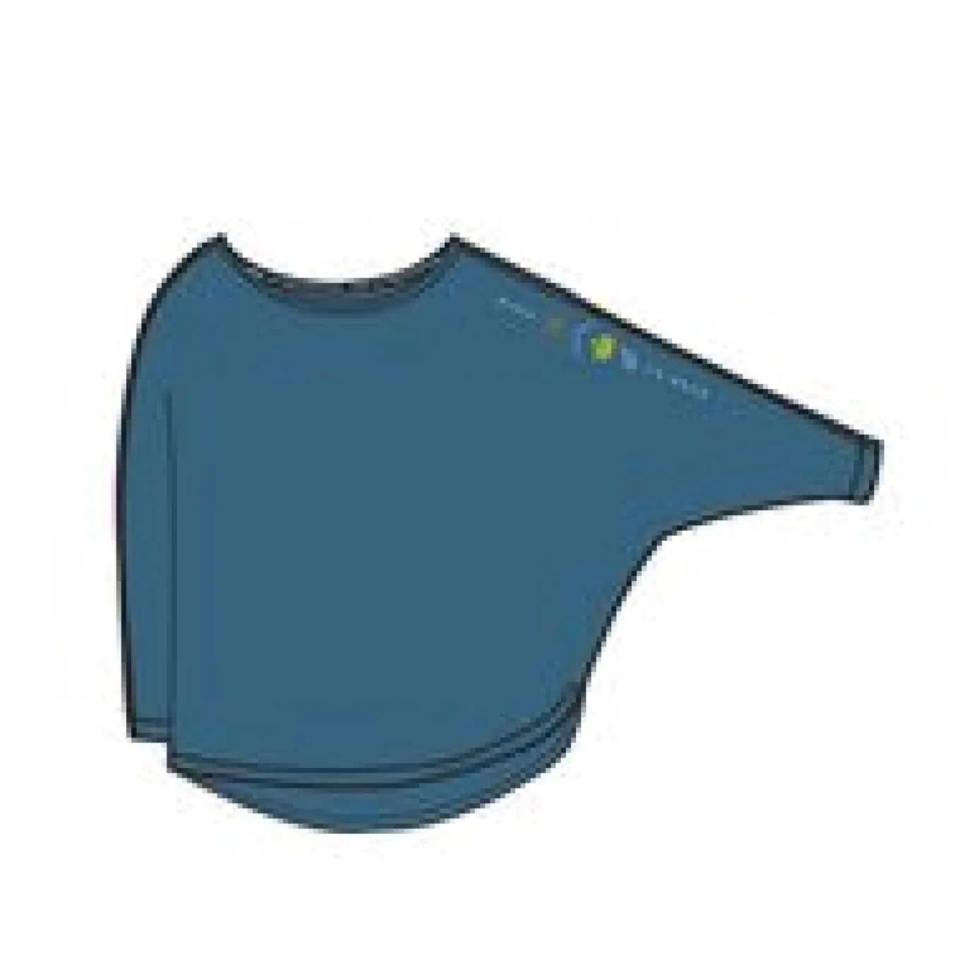 Hatha Recyceltes Aktiv-Top - Blauer Stahl