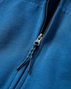 Heritage Full Zip Recycelter Baumwoll-Hoodie - Dunkler Denim