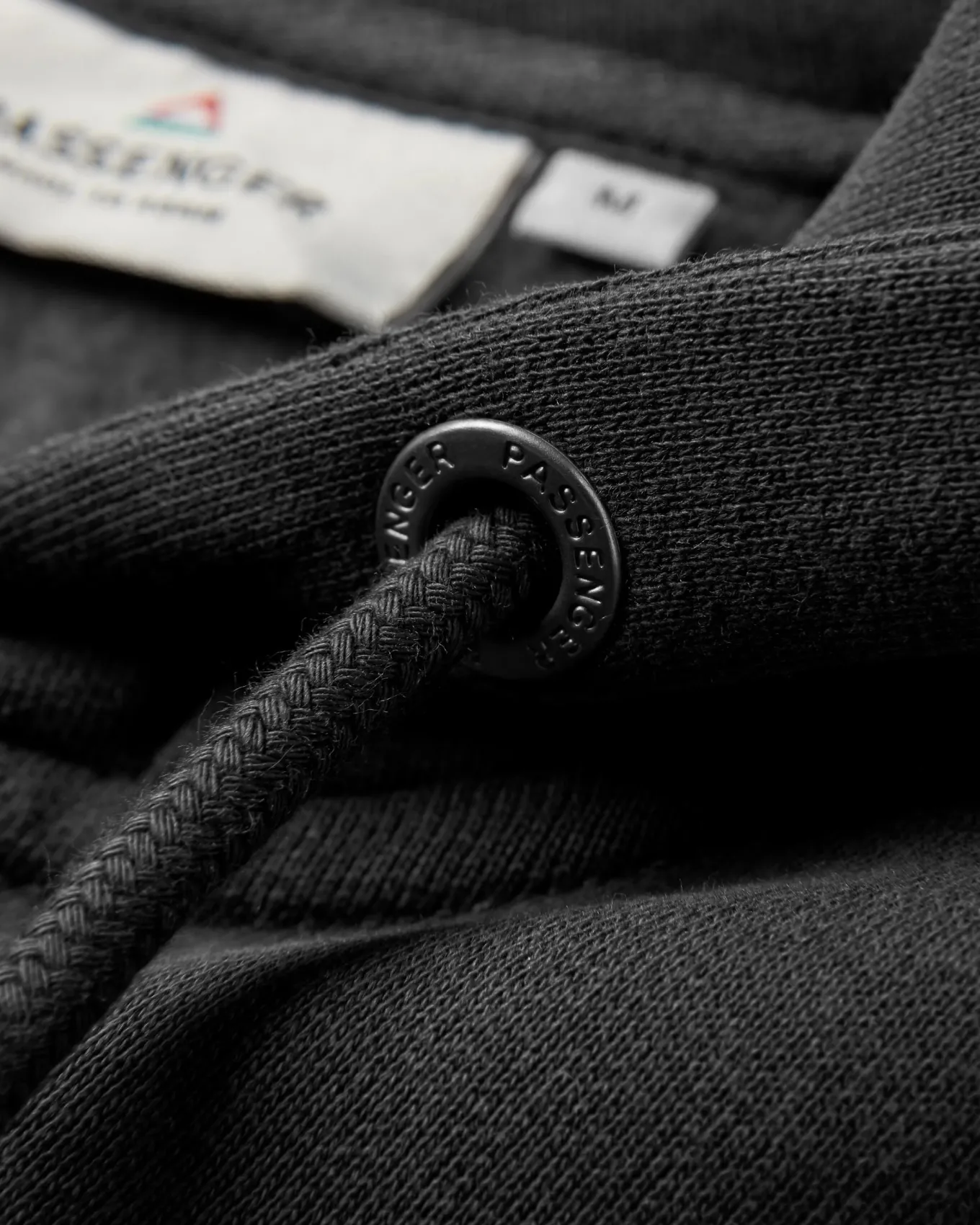 Heritage Full Zip Recycled Cotton Hoodie - Black