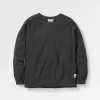 Heritage recycelte Baumwoll-Sweatshirt Oversized - Schwarz