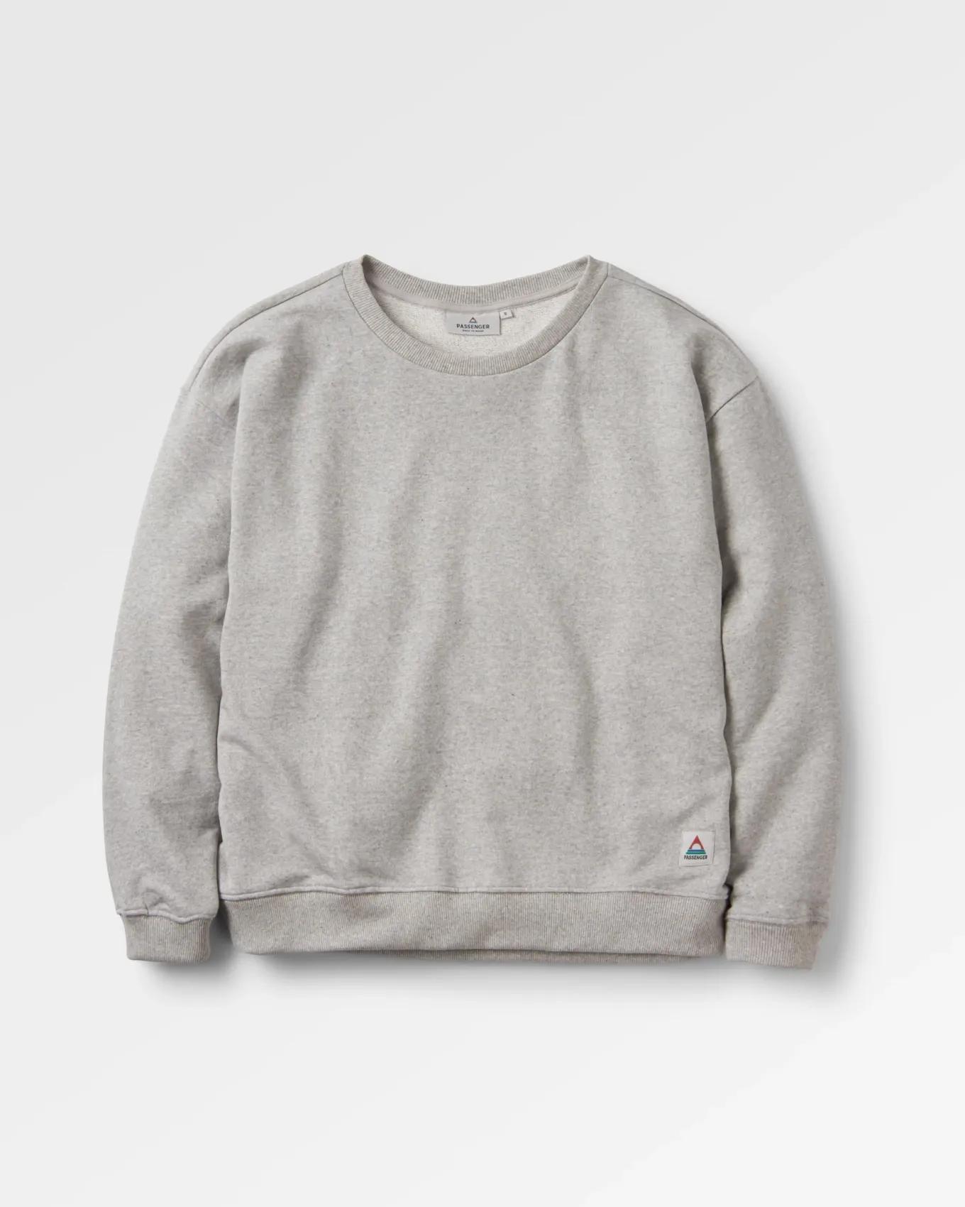 Heritage recycelte Baumwoll-Sweatshirt Oversized - Mittelgrau Meliert