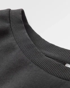 Heritage recycelte Baumwoll-Sweatshirt Oversized - Schwarz