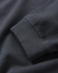 Heritage recycelte Baumwoll-Sweatshirt Oversized - Schwarz