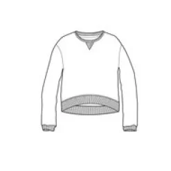 Heritage recycelte Baumwoll-Sweatshirt Oversized - Schwarz