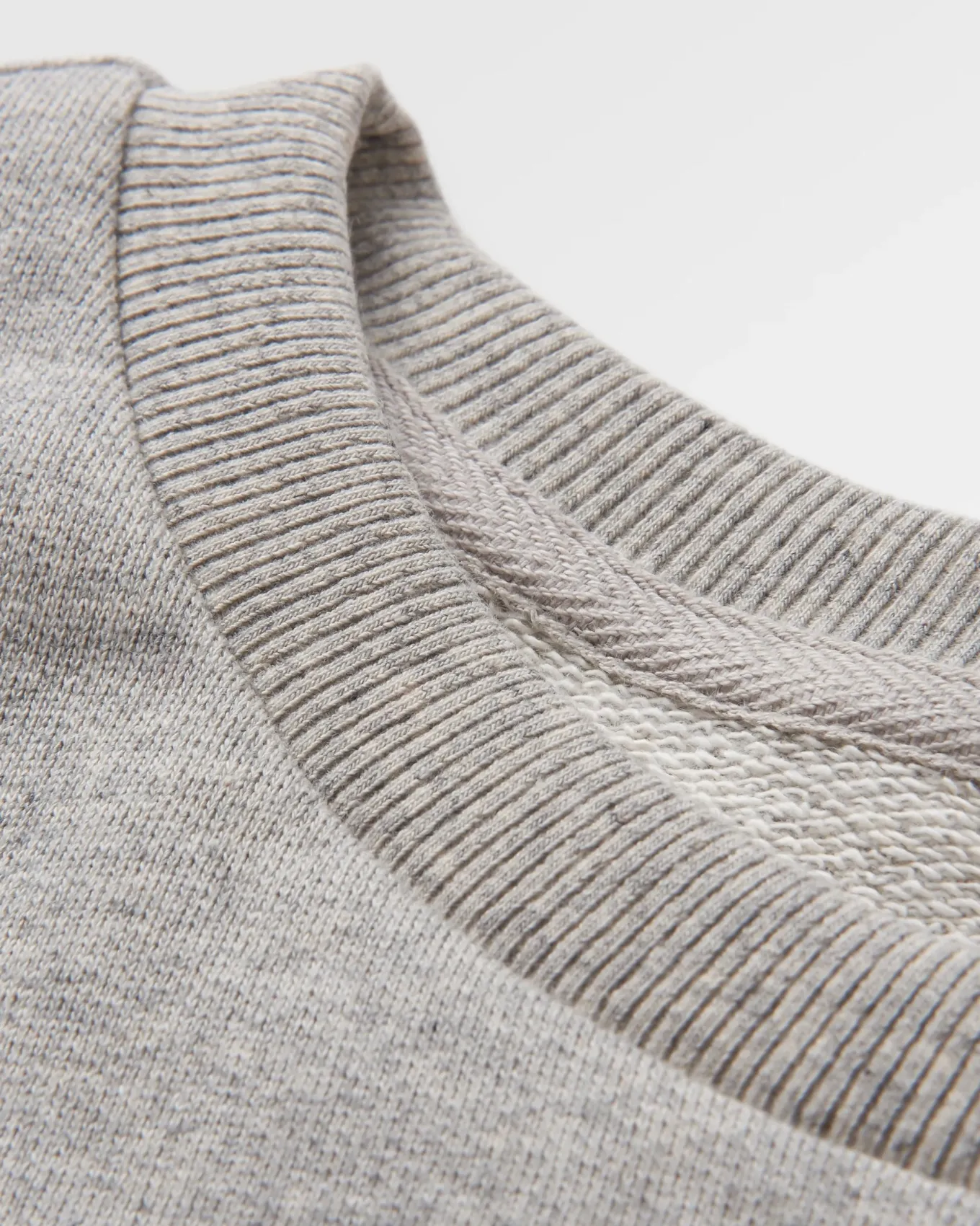 Heritage recycelte Baumwoll-Sweatshirt Oversized - Mittelgrau Meliert