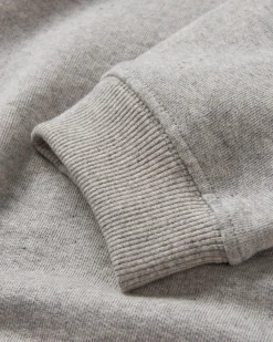 Heritage recycelte Baumwoll-Sweatshirt Oversized - Mittelgrau Meliert
