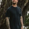 Heritage Recyceltes entspannte geschnittenes T-Shirt - Schwarz