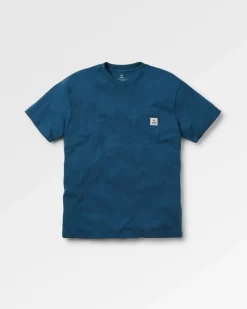 Heritage Recyceltes entspannte geschnittenes T-Shirt - Dunkler Denim