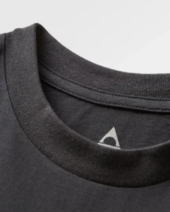 Heritage Recyceltes entspannte geschnittenes T-Shirt - Schwarz