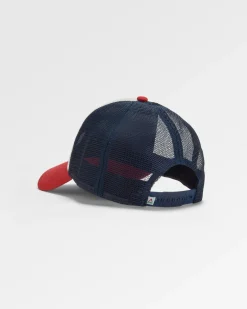 Heritage Trucker Kappe - Marine/Rot Gewürz