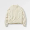Hideout Übergroßer Bio-Strickpullover - Cremefarben