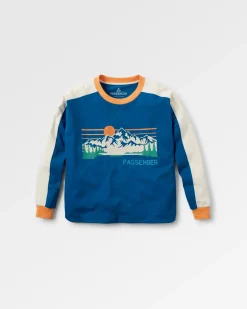 Hilltop Organic Cotton LS T-Shirt - Azure Blue