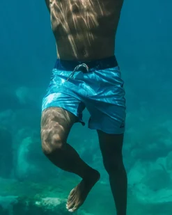 Hollow Recycelte Boardshorts - Blauer Pool