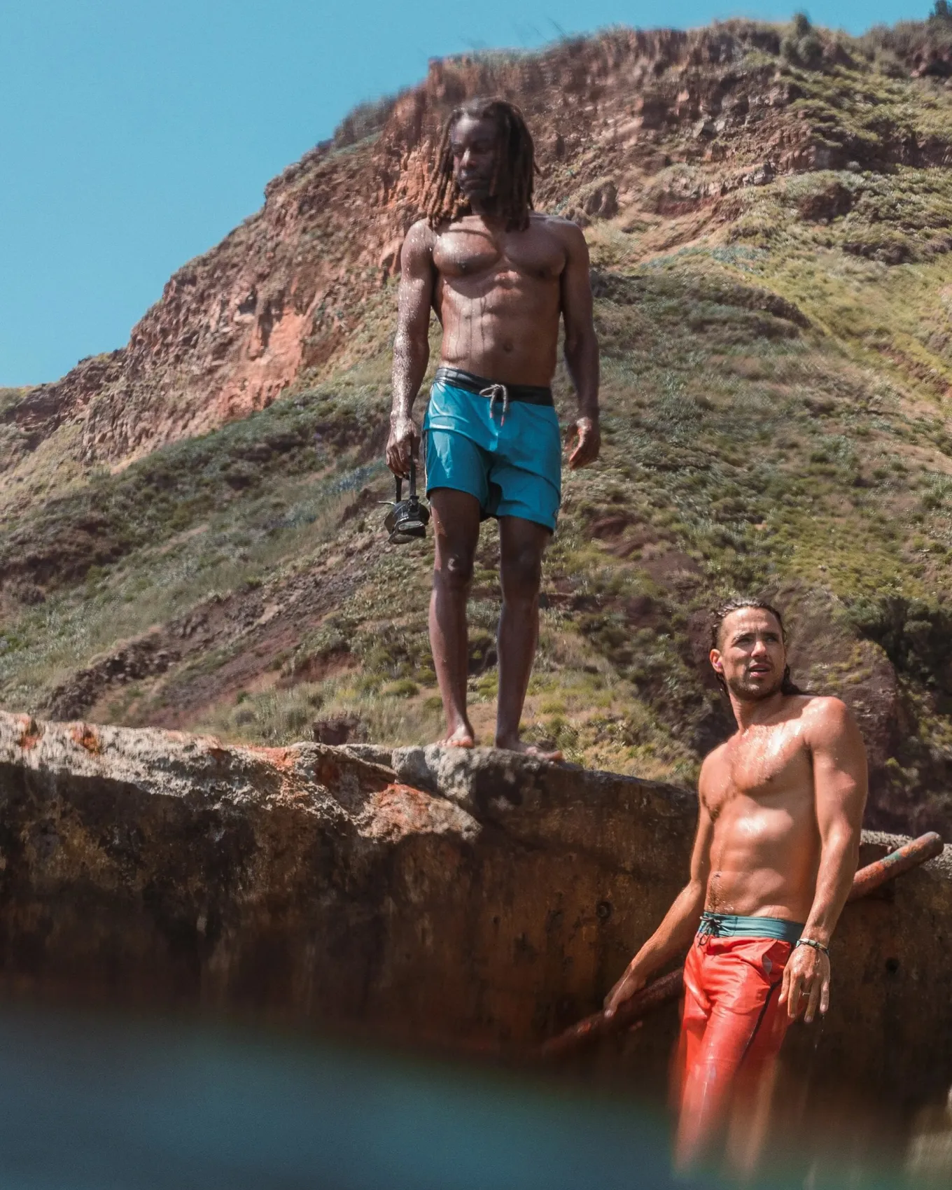 Hollow Recycelte Boardshorts - Blauer Pool