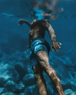 Hollow Recycelte Boardshorts - Blauer Pool