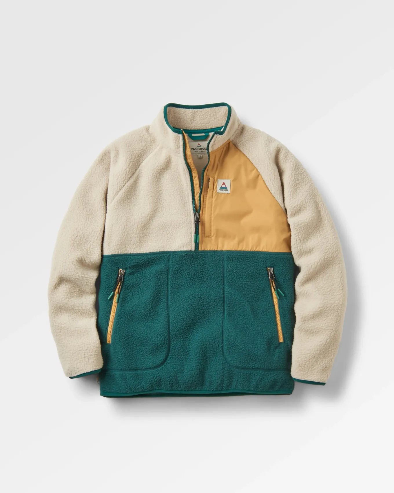 Home 2.0 Recyceltes Sherpa-Fleece - Regenwald/ Haferflocken