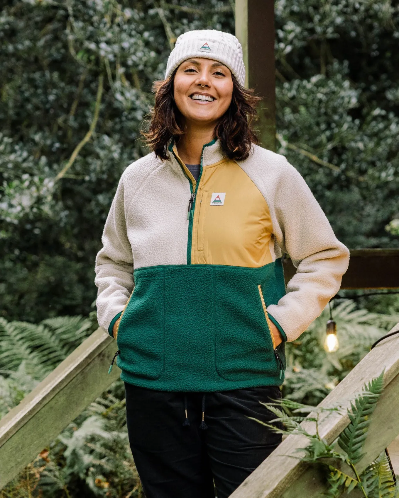 Home 2.0 Recyceltes Sherpa-Fleece - Regenwald/ Haferflocken
