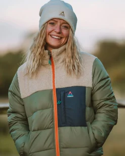 Inspire recycelte isolierte Jacke - Staubige Olive