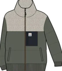 Inspire recycelte isolierte Jacke - Staubige Olive
