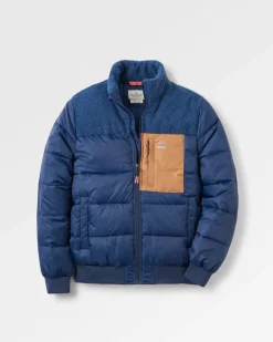 Journey Recycelte Isolierjacke - Sattes Marineblau/Dunkles Denim