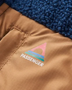 Journey Recycelte Isolierjacke - Sattes Marineblau/Dunkles Denim