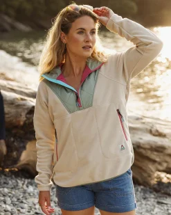 Juana Recyceltes Polar-Kapuzenfleece - Hafermehl