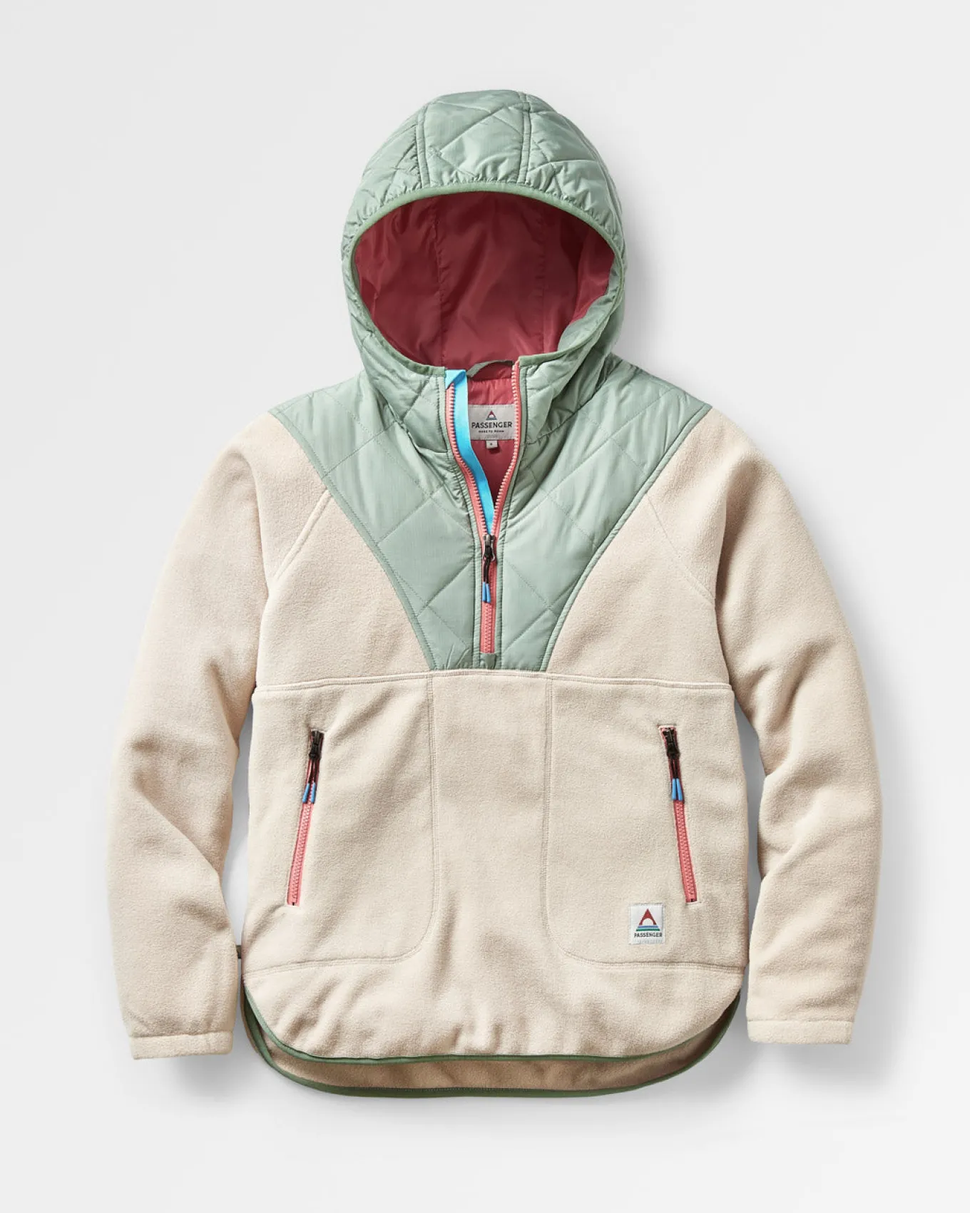 Juana Recyceltes Polar-Kapuzenfleece - Hafermehl