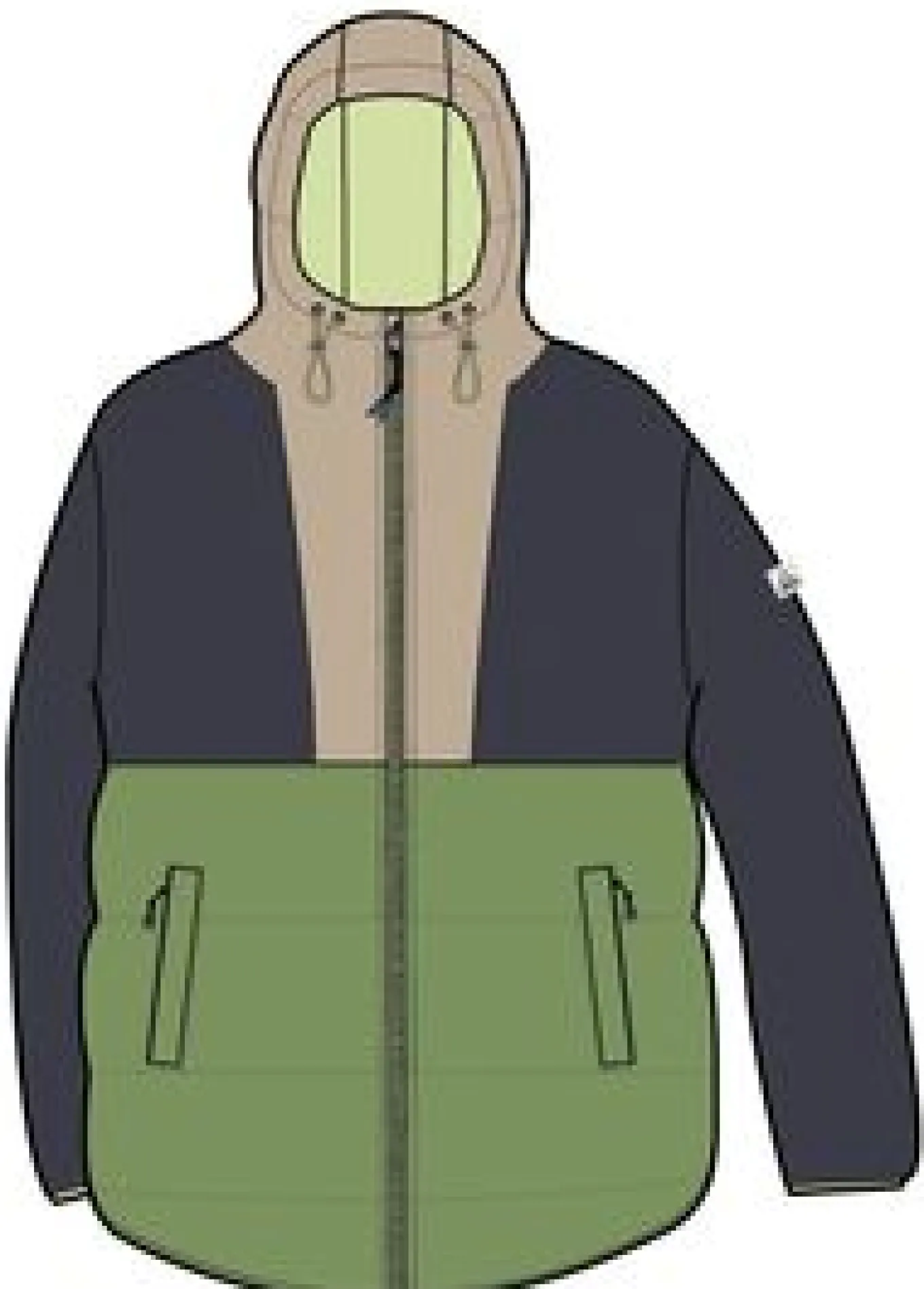 Kai Recycelte Isolierjacke - Holzkohle