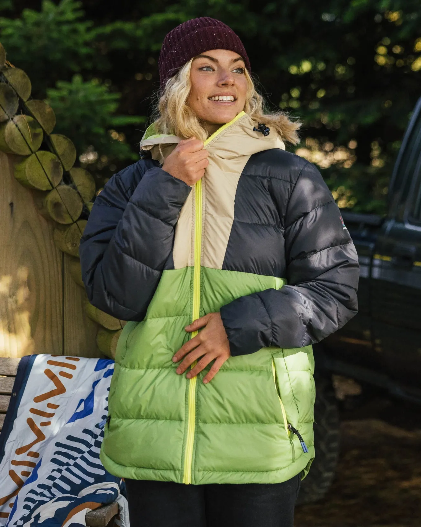 Kai Recycelte Isolierjacke - Holzkohle