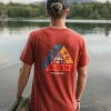 Kirkwood strukturiertes aktives T-Shirt - Roter Ocker
