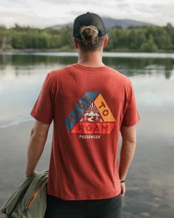 Kirkwood strukturiertes aktives T-Shirt - Roter Ocker