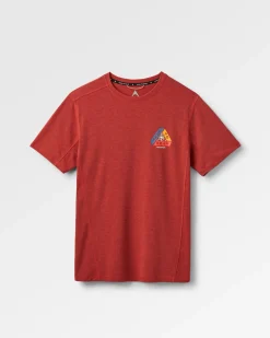 Kirkwood strukturiertes aktives T-Shirt - Roter Ocker