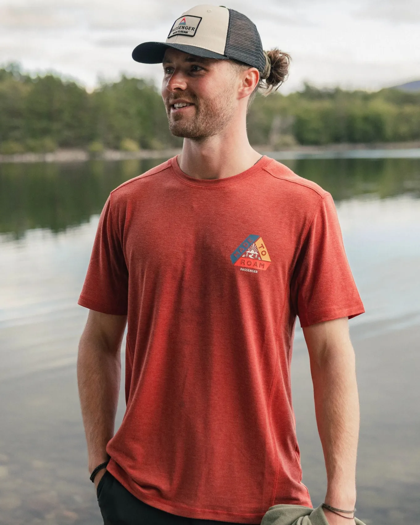 Kirkwood strukturiertes aktives T-Shirt - Roter Ocker