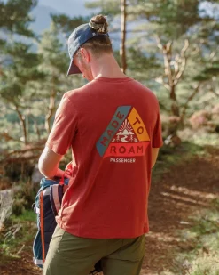 Kirkwood strukturiertes aktives T-Shirt - Roter Ocker