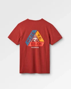 Kirkwood strukturiertes aktives T-Shirt - Roter Ocker