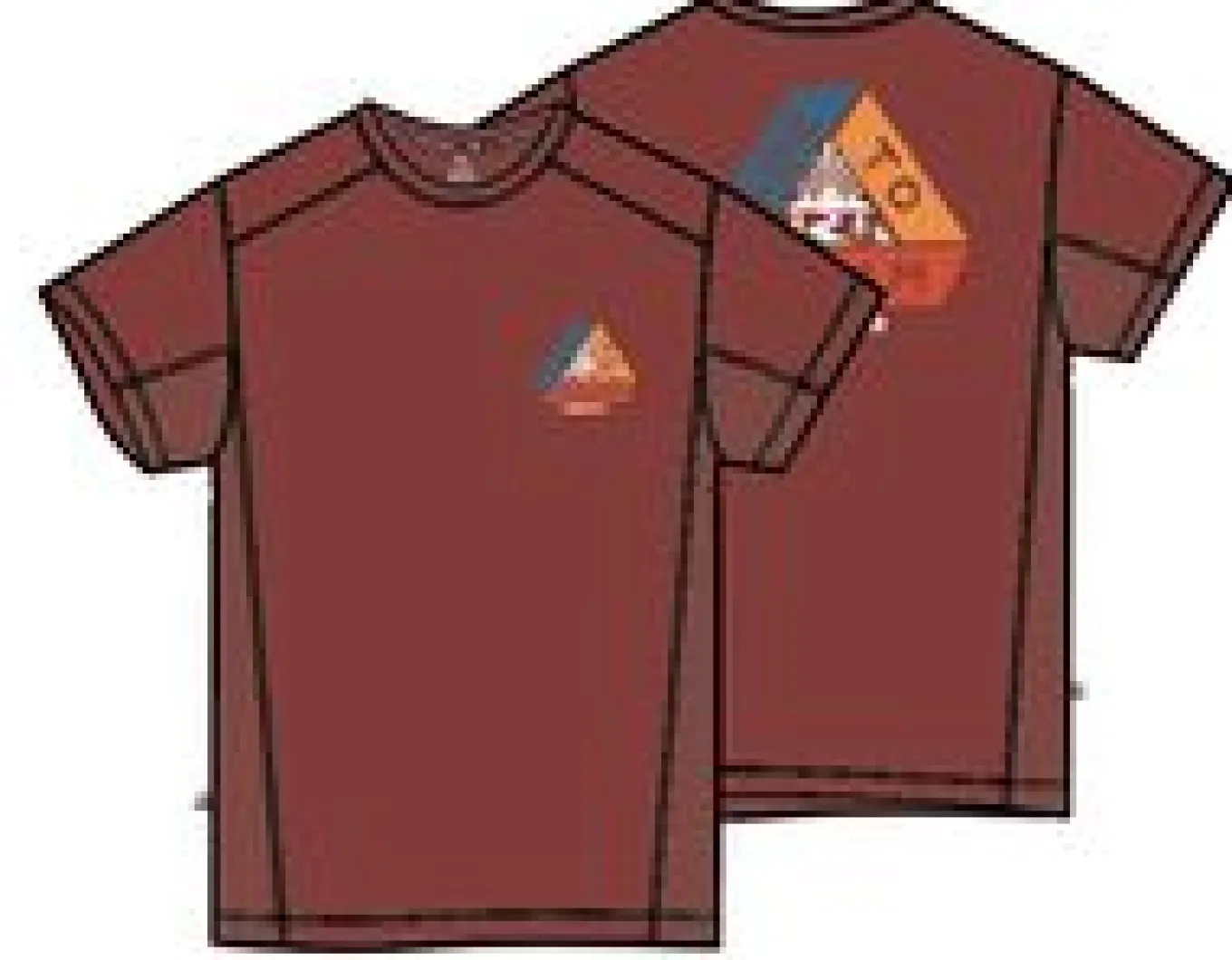 Kirkwood strukturiertes aktives T-Shirt - Roter Ocker