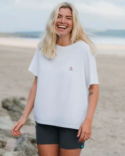 Klassisches T-Shirt aus recycelter Baumwolle - Weiß