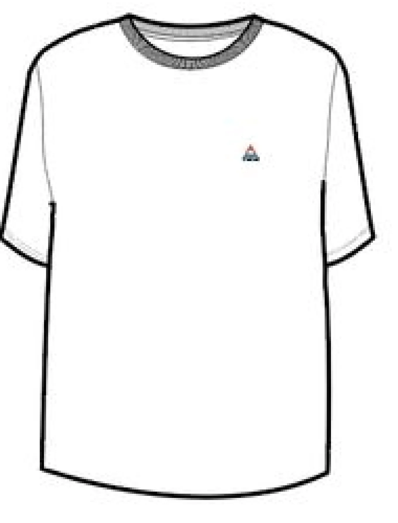 Klassisches T-Shirt aus recycelter Baumwolle - Weiß